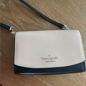 kate spade crossbody bag - black and beige/pink